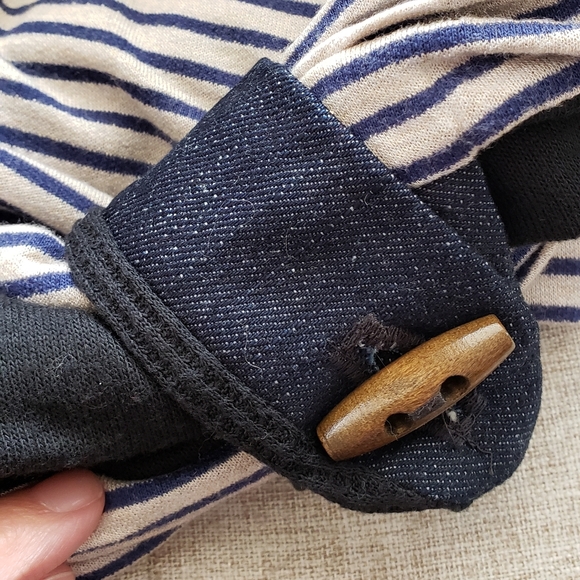 Handmade multicolor neutral scarf - Picture 2 of 5